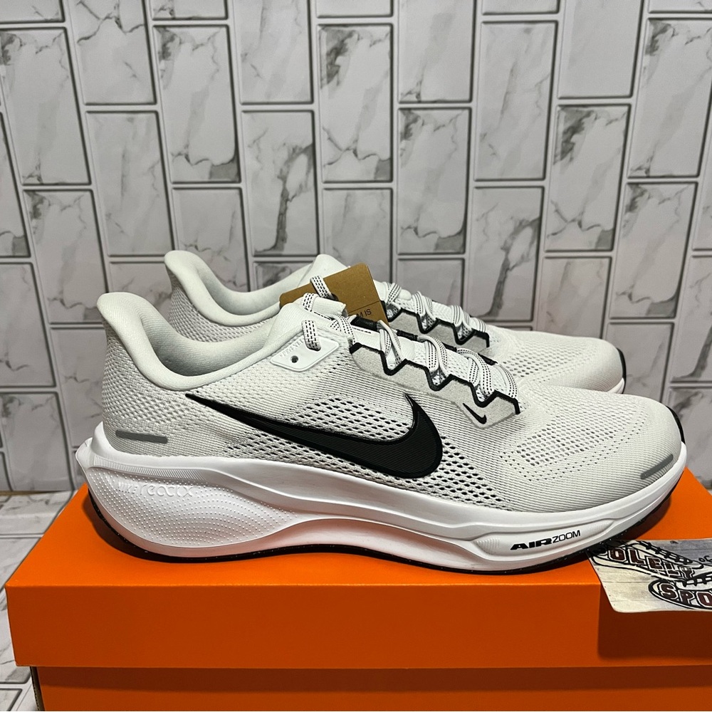 New Nike Air Zoom Pegasus 41 White Black Running Training Gym Workout Shoes Mens